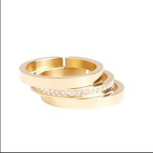 Vita Fede Cassio Pave Ring set